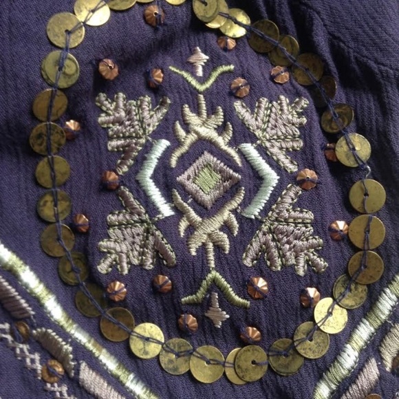 Free People beaded blouse - Picture 4 of 5